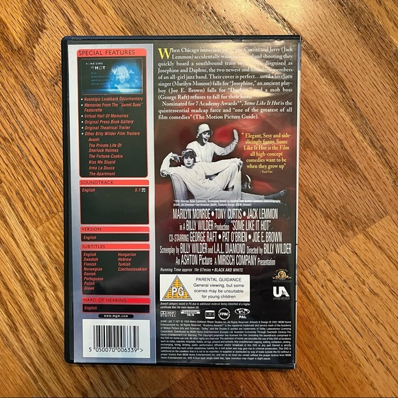 NWT/EUC Set of 4 Comedy & Thriller DVDs (Unfaithful/The Good Girl/Some Like Hot) - Picture 13 of 13